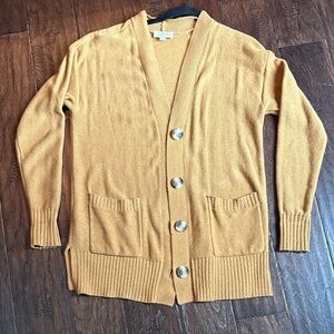 LOFT Mustard Cardigan Sweater